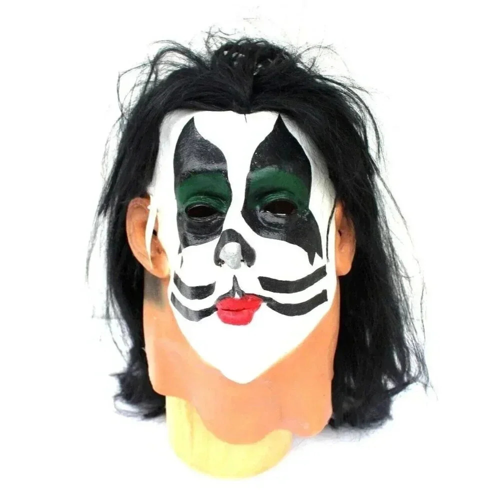 Vtg 1996 Paper Magic Group KISS Peter Criss RUBBER HALLOWEEN Mask W/ Tags NOS